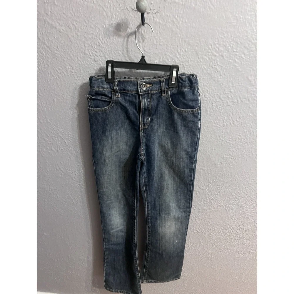 Childrens Place‎ Boys Size 10 Bootcut Denim Blue Jeans Adjustable Waist